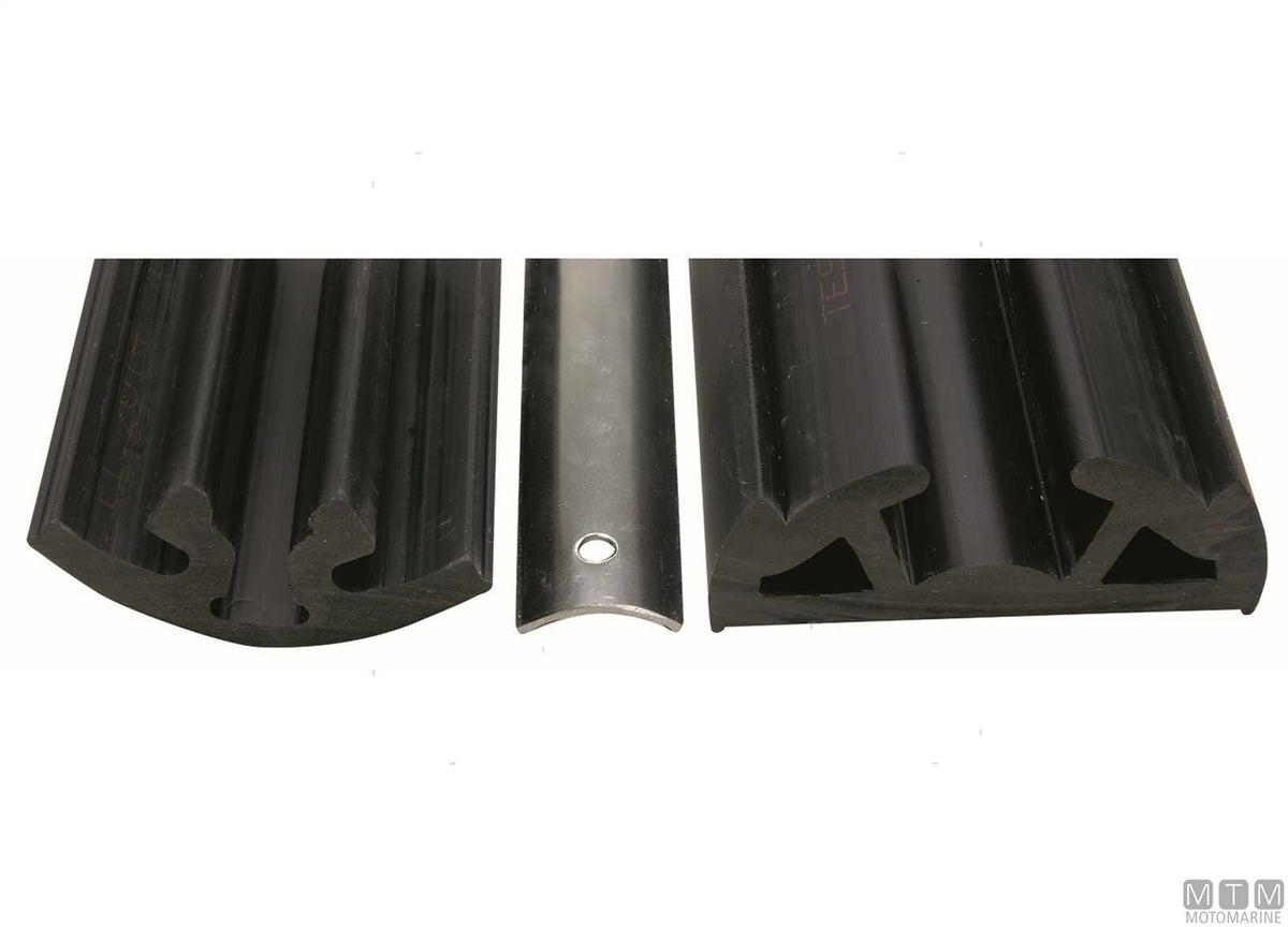 End cap for Bino profile H65 mm white - original photo Motomarine Srl