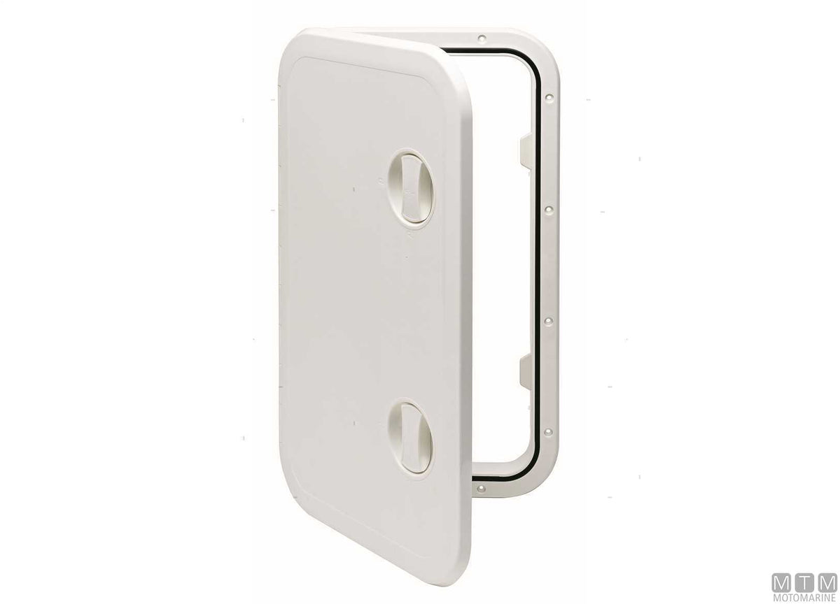 Walkable deck hatch in ABS, grey, size LL 357x606 mm - original photo Motomarine Srl