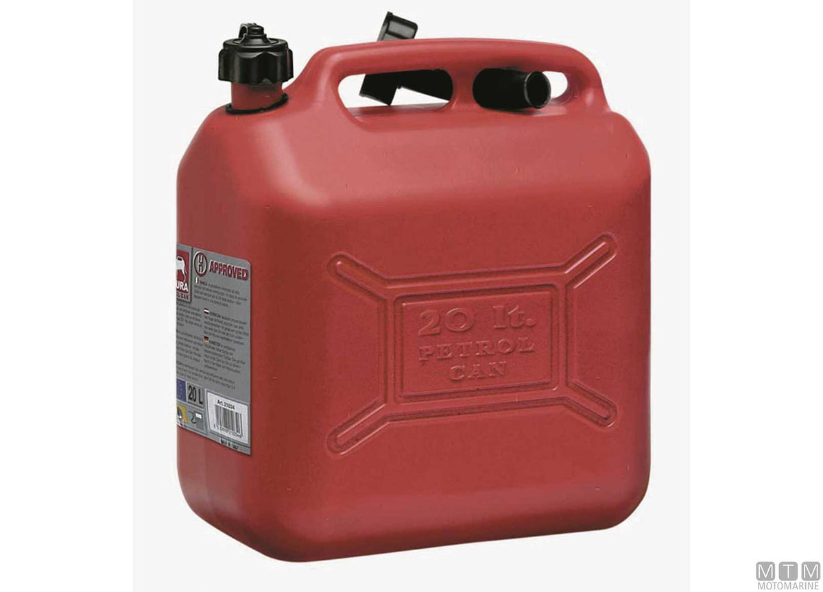 UN-approved fuel canister 20 L - original photo Motomarine Srl
