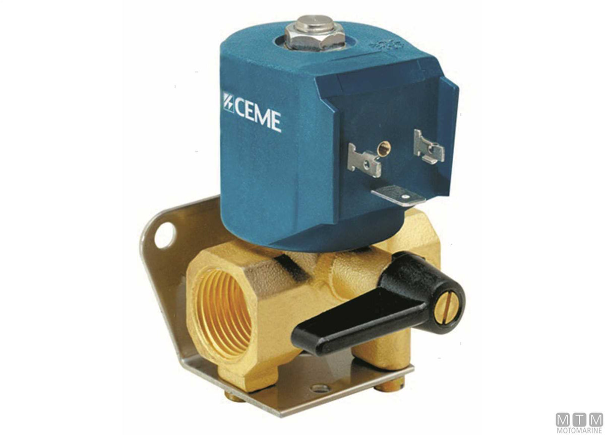 Electric fuel shut-off valve 9300 1/2" 24V - original photo Motomarine Srl