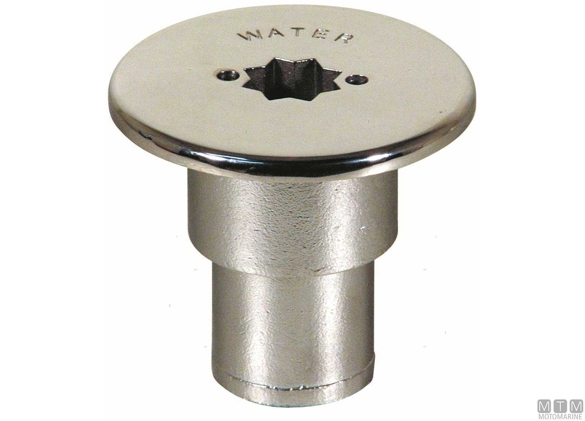 Sail waste deck filler Ø38 mm stainless steel - original photo Motomarine Srl