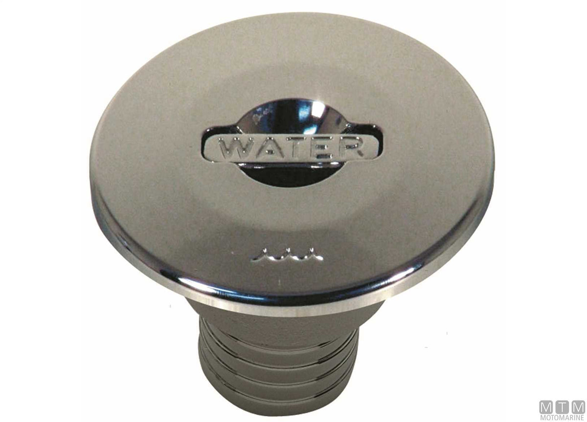 Lift-up water deck fill Ø38 mm stainless steel - original photo Motomarine Srl