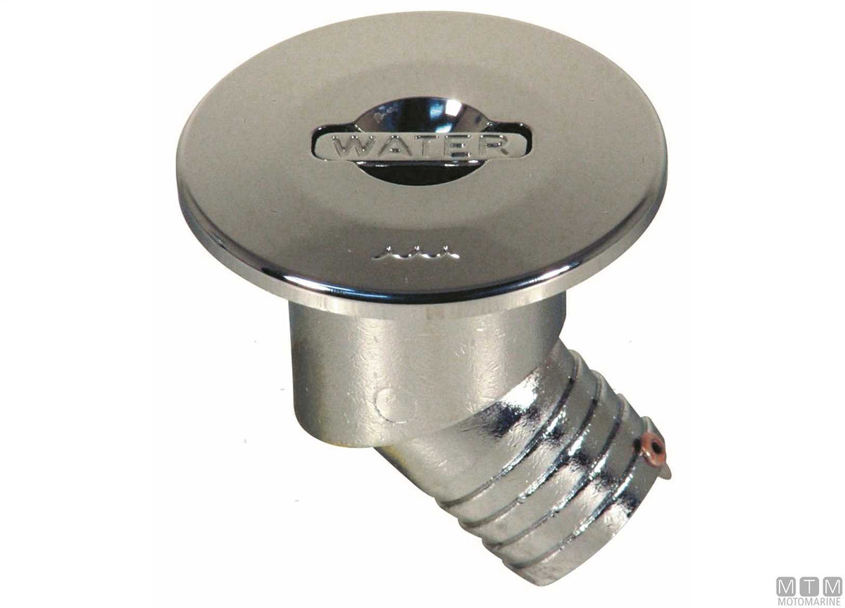 Waste Lift-up 45 deck filler Ø38 mm stainless steel - original photo Motomarine Srl
