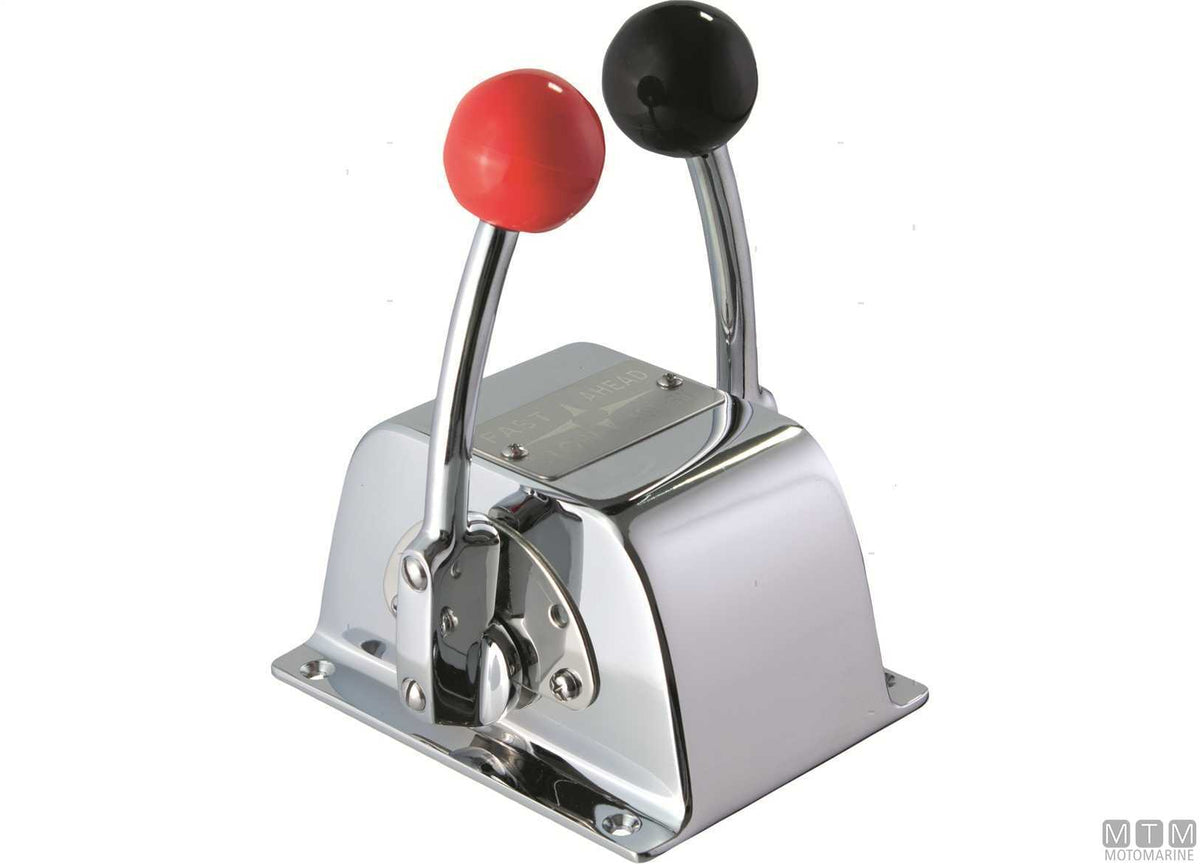 Single-lever single-action control top chrome for dashboard mount - original photo Motomarine Srl