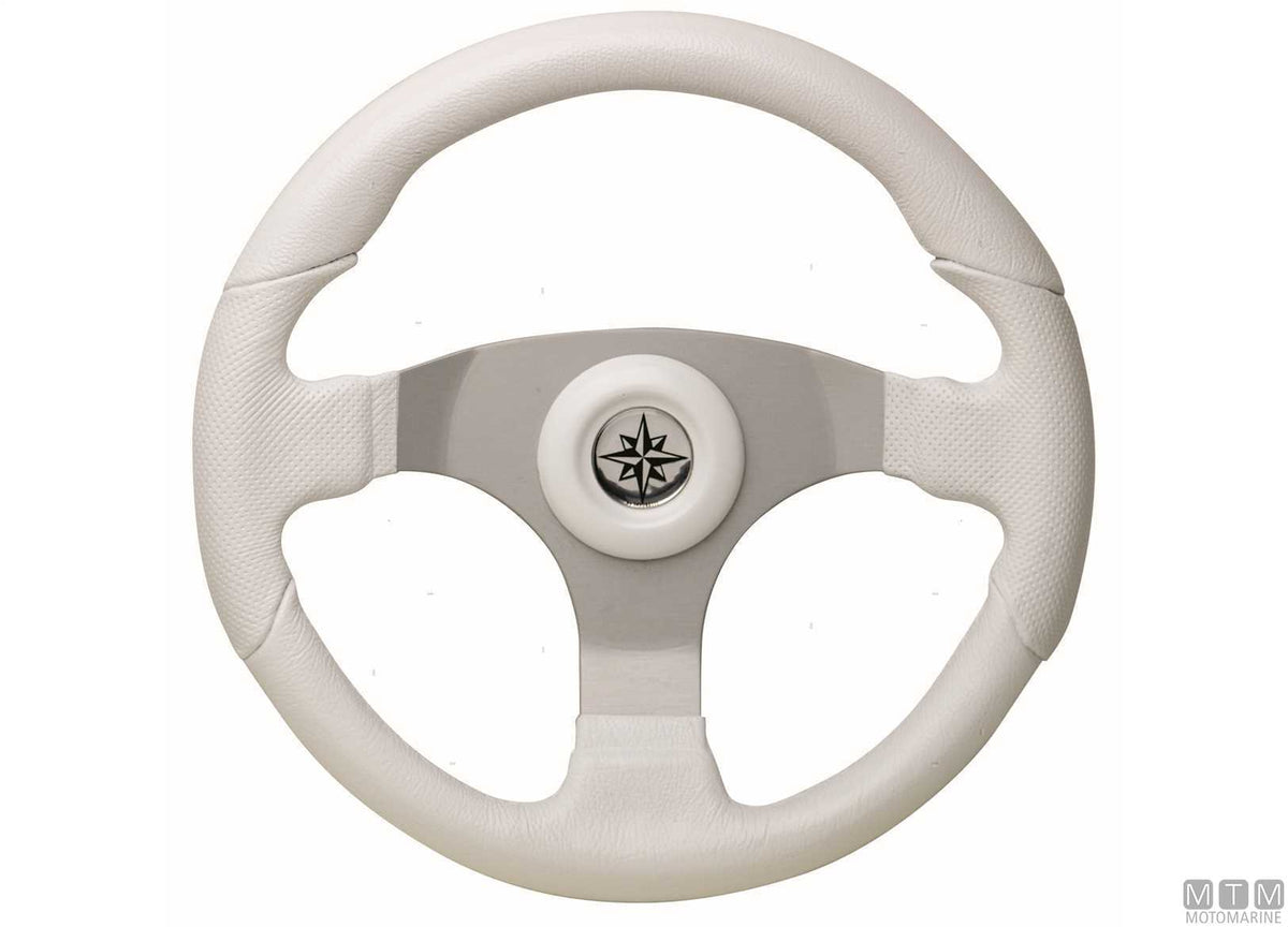 T15 Sporty steering wheel black Ø350 mm - original photo Motomarine Srl