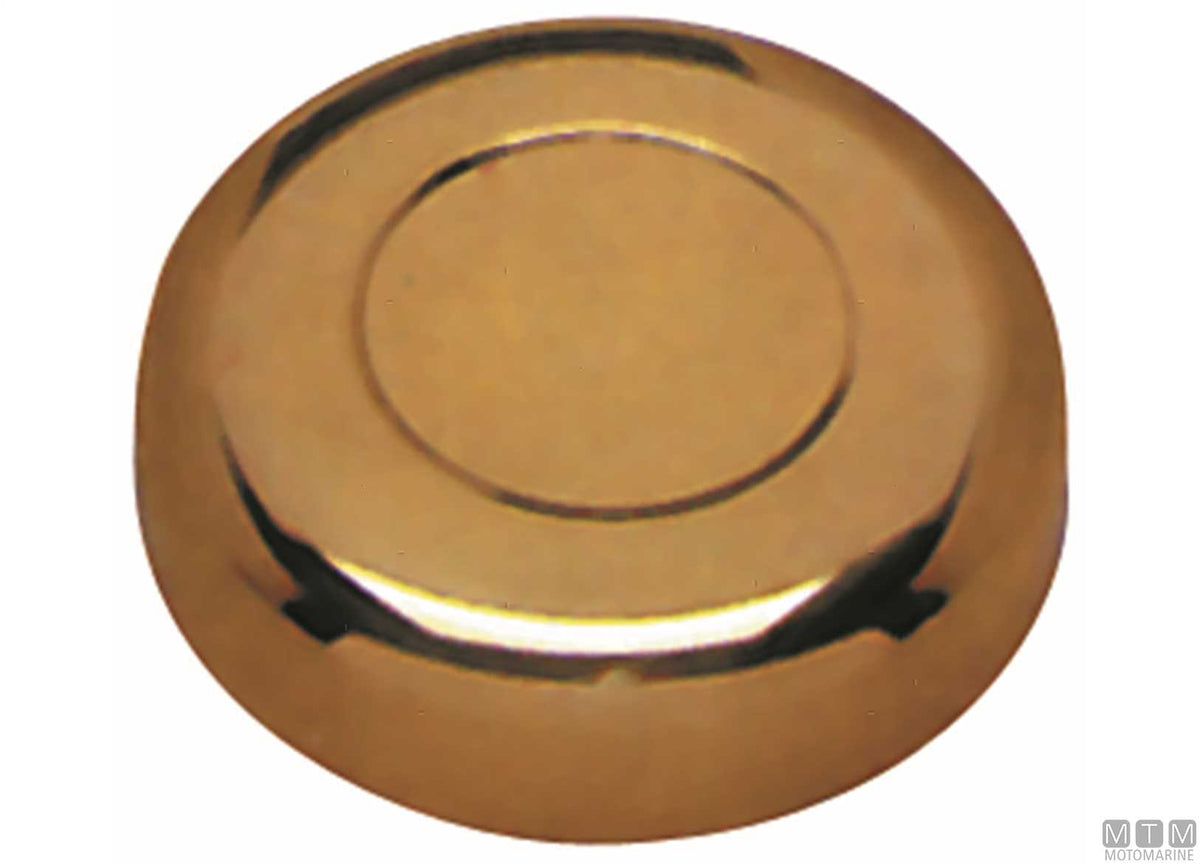Hub cover for steering wheels 490-650 mm polished brass - original photo Motomarine Srl