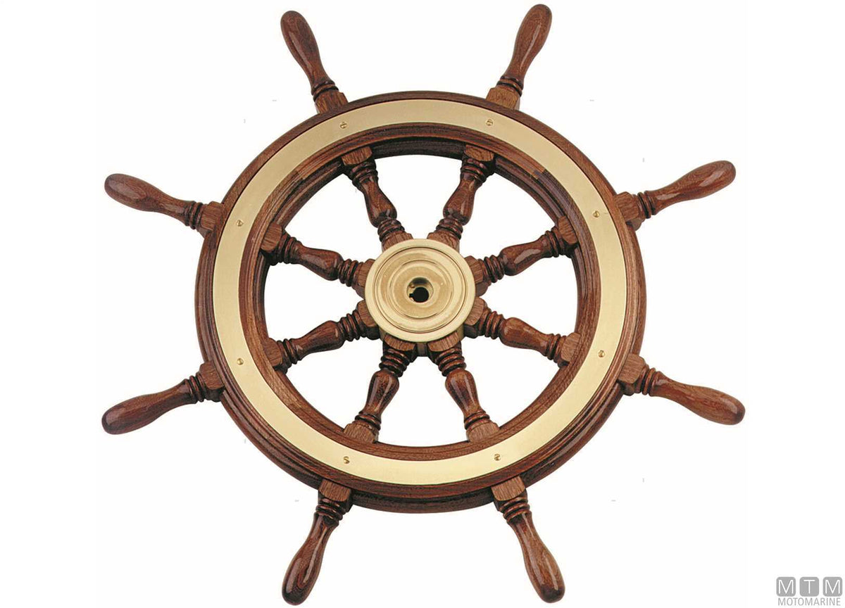 Steering wheel type CO in mahogany Ø420 mm - original photo Motomarine Srl