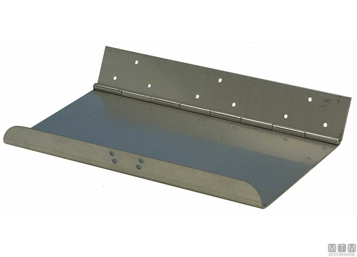 Pair of trim tab blades 550x300 cm, stainless steel - original photo Motomarine Srl