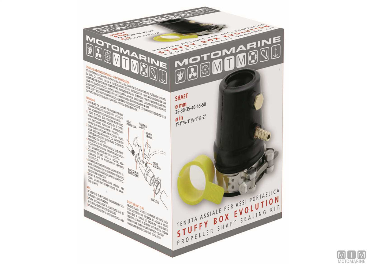 Evolution stuffing box for Ø25 mm propeller shaft - original photo Motomarine Srl