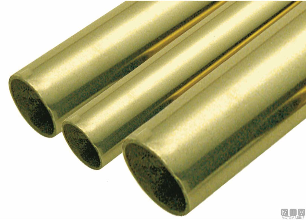 Brass stern tube L100 cm Ø43/51 mm for propeller shaft Ø35 mm - original photo Motomarine Srl