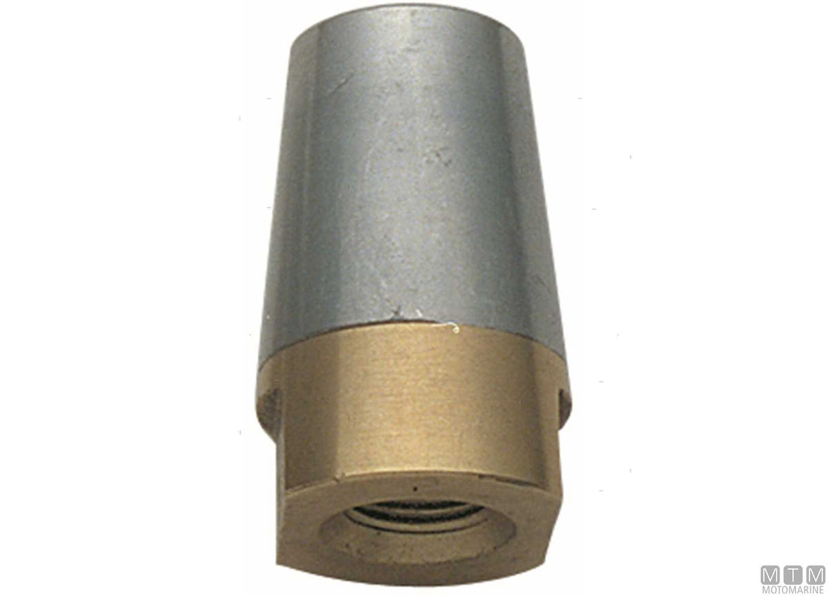 Shaft nose cone Ø45 mm with conical anode - original photo Motomarine Srl