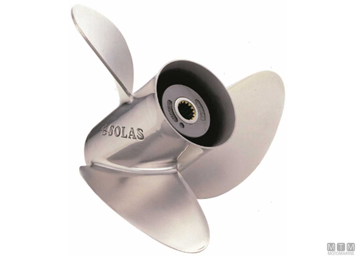 Solas 3-blade stainless steel propeller 15 1/4x19 - original photo Motomarine Srl