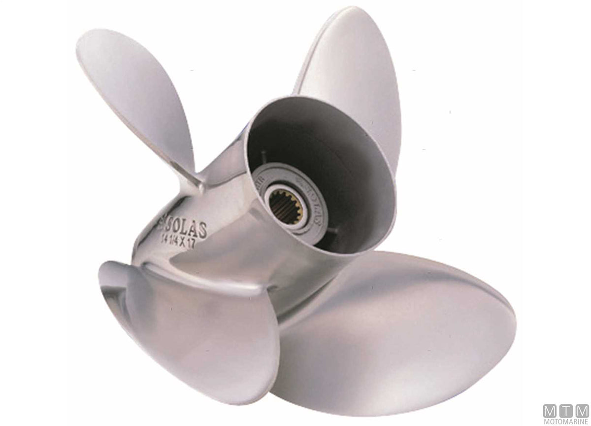 Solas 3-blade stainless steel propeller 15 1/4x19 - original photo Motomarine Srl