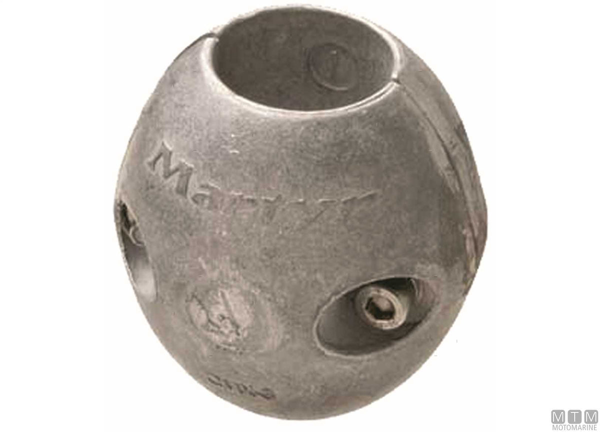 Aluminium collar anode for 7/8" shafts - original photo Motomarine Srl