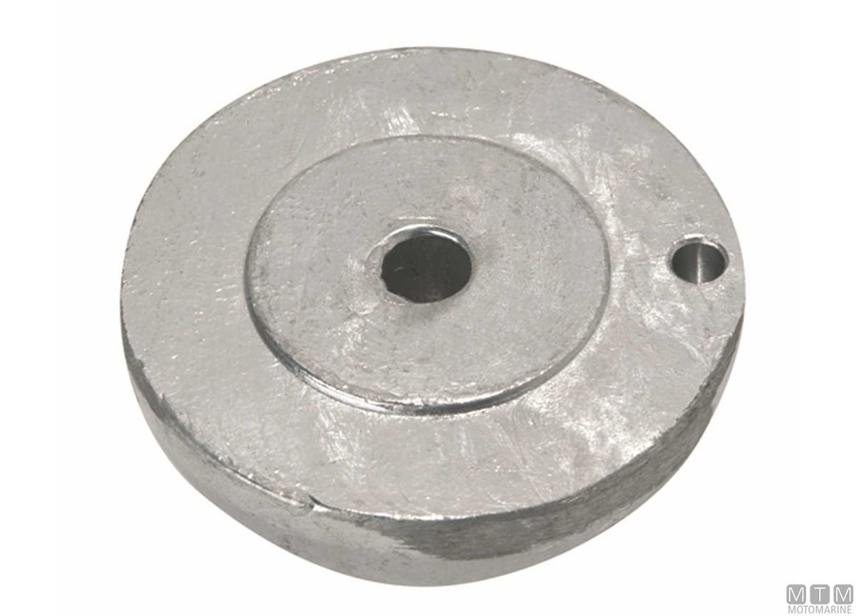Aluminium nose cone anode for J-Prop Ø60 mm - original photo Motomarine Srl