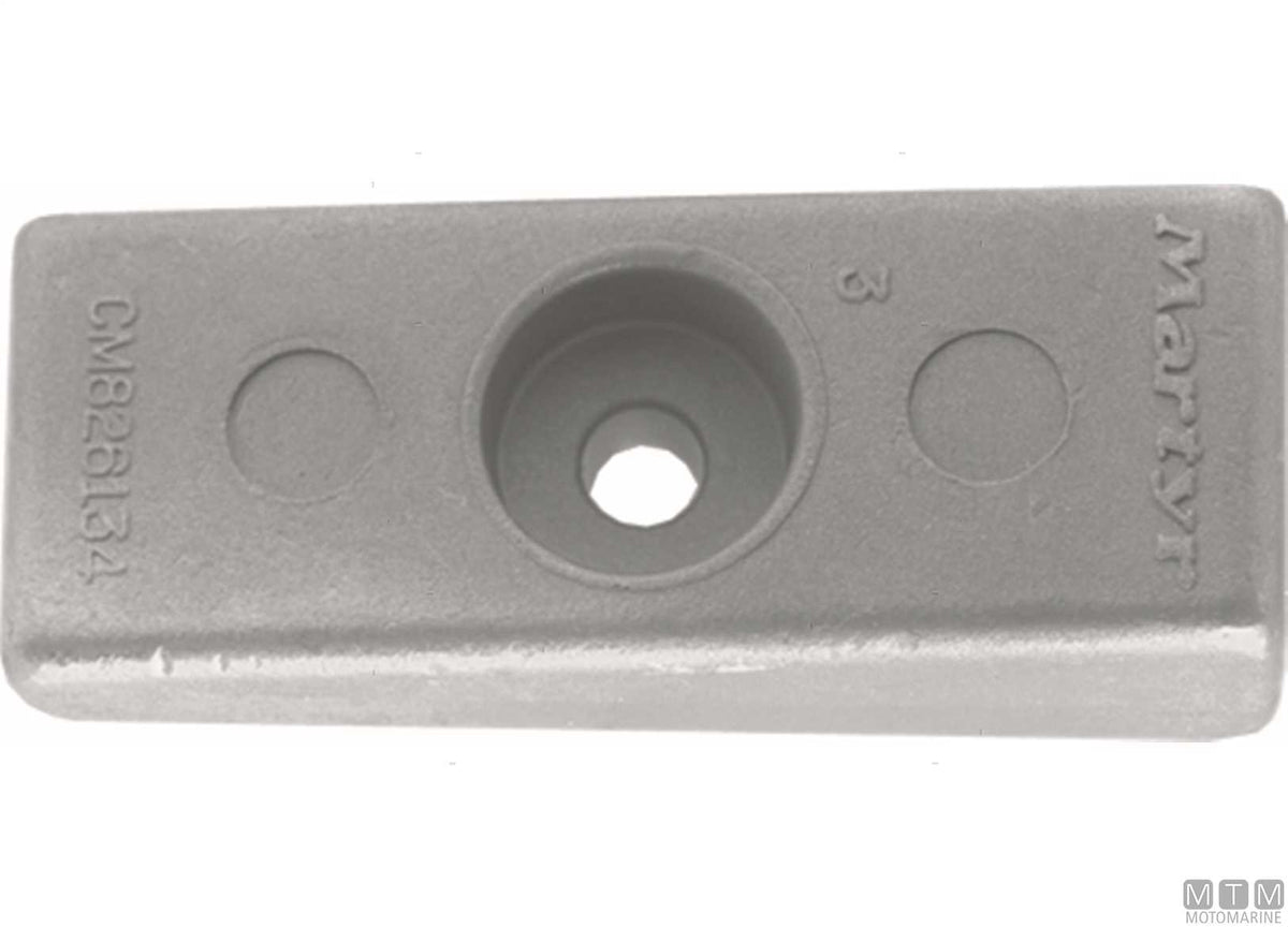 Short plate anode for Honda 40-50 HP in aluminium - original photo Motomarine Srl