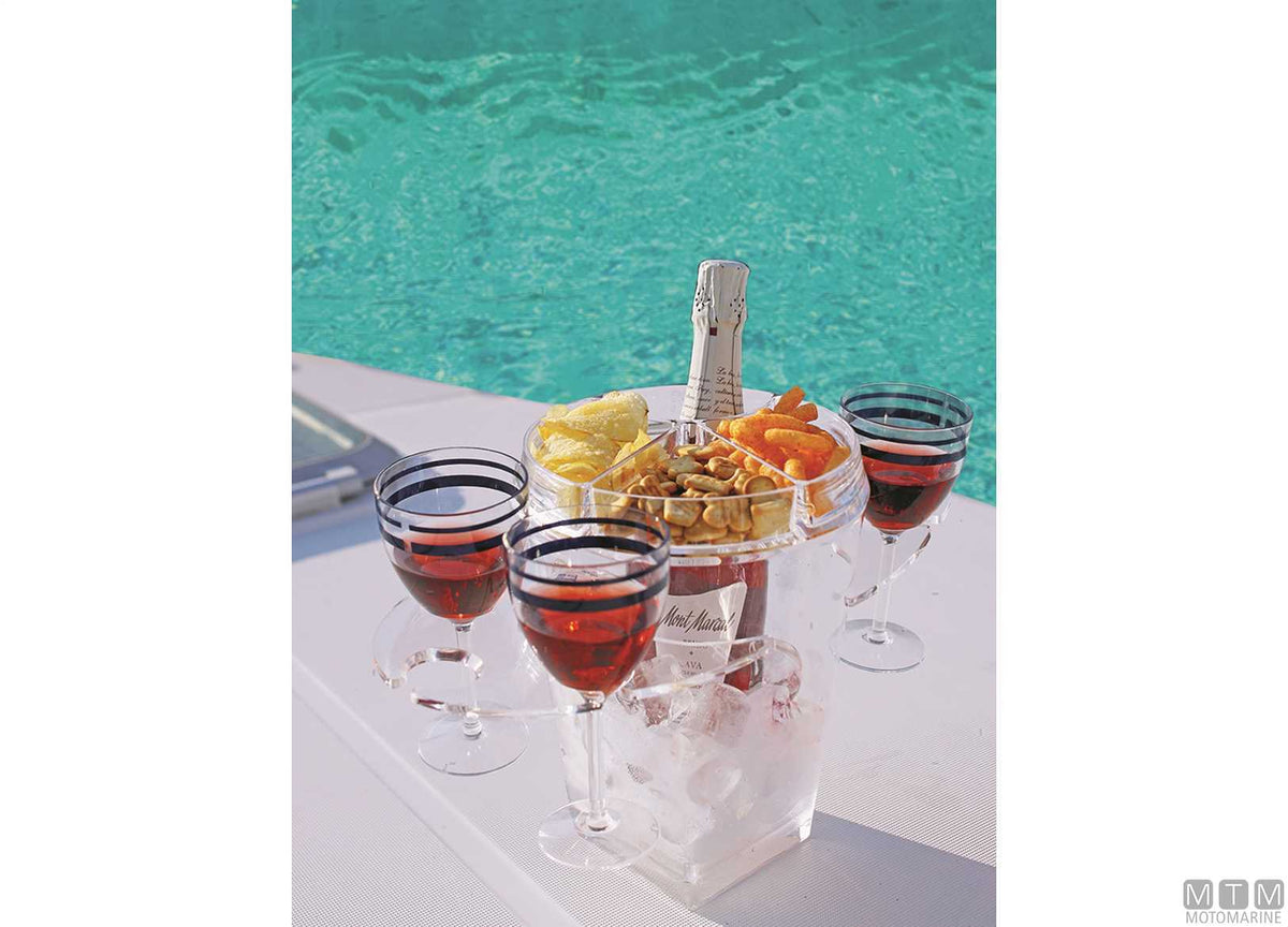 MB champagne bucket + glass holder - original photo Motomarine Srl