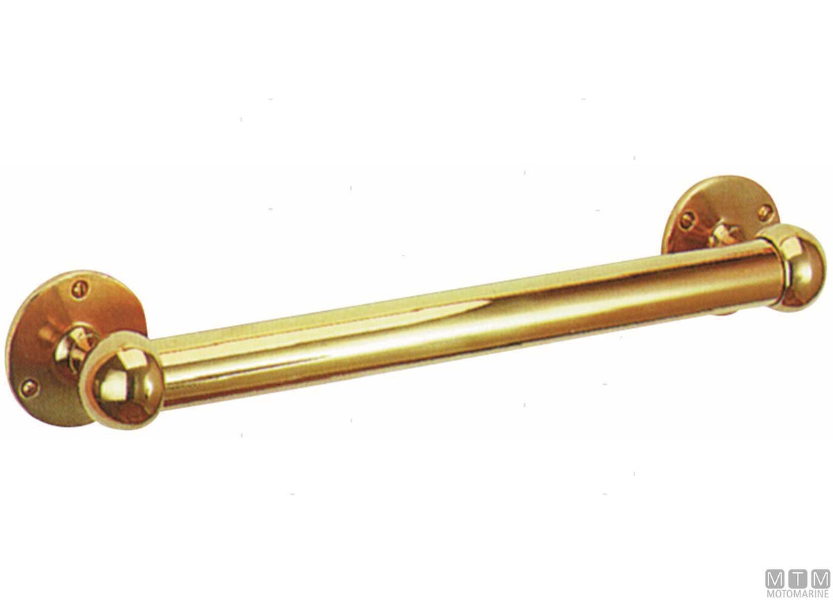 Towel holder L380 mm polished brass - original photo Motomarine Srl
