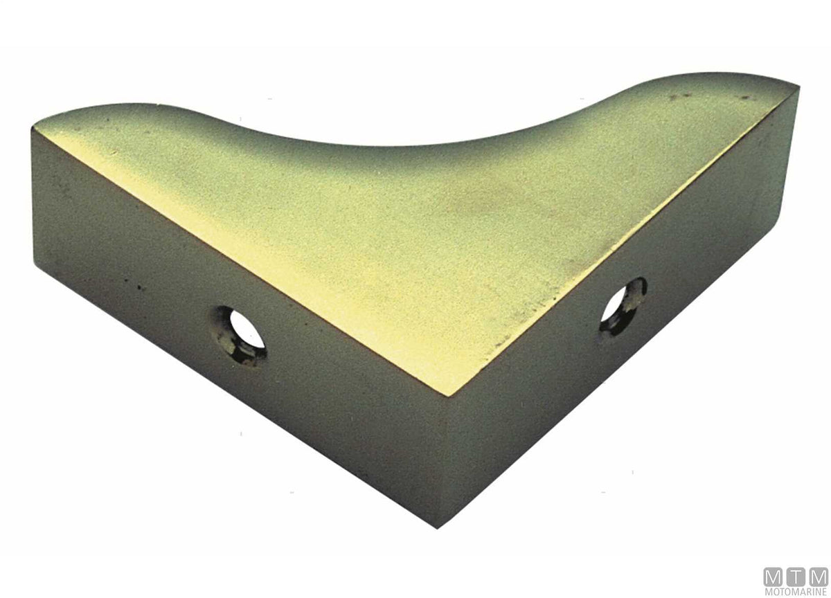 S bracket 25x25x15 mm brass - original photo Motomarine Srl