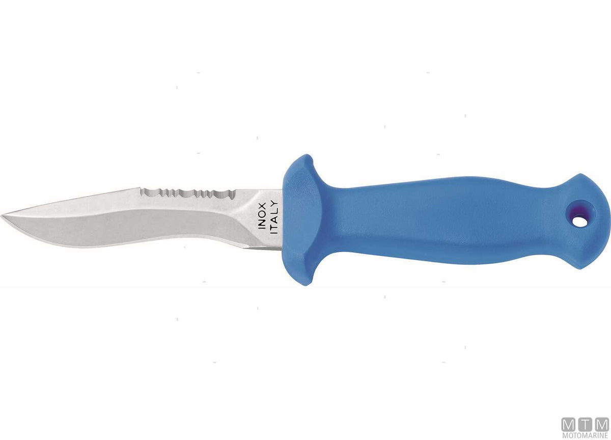 Mac Sub 9-B Knife Blue, Blade 9 cm - original photo Motomarine Srl