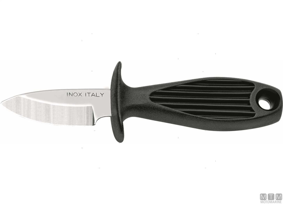 MAC mussel knife 516-N black, 6 cm blade - original photo Motomarine Srl