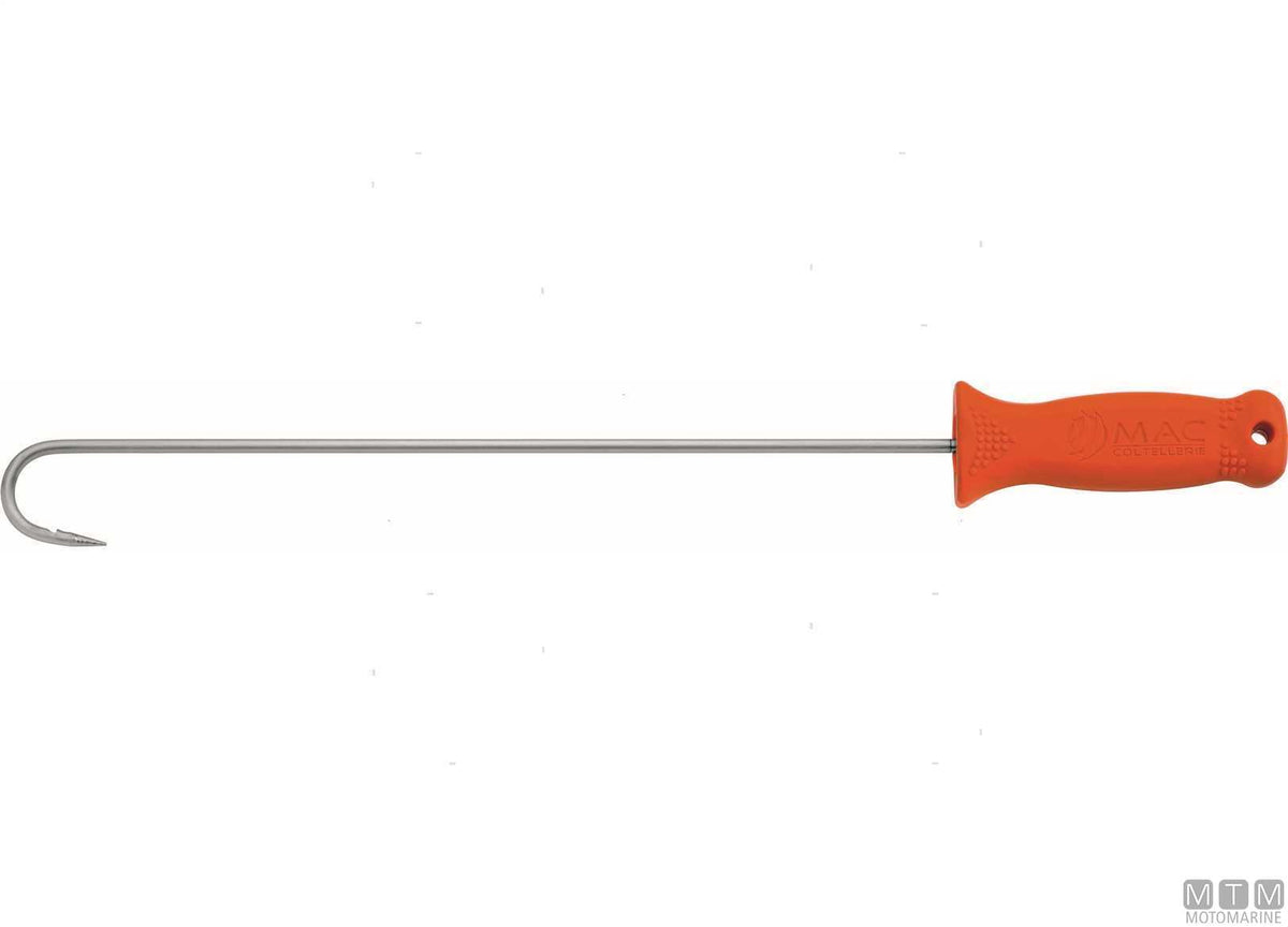 MAC P0344S stainless steel gaff hook, length 56 cm - original photo Motomarine Srl