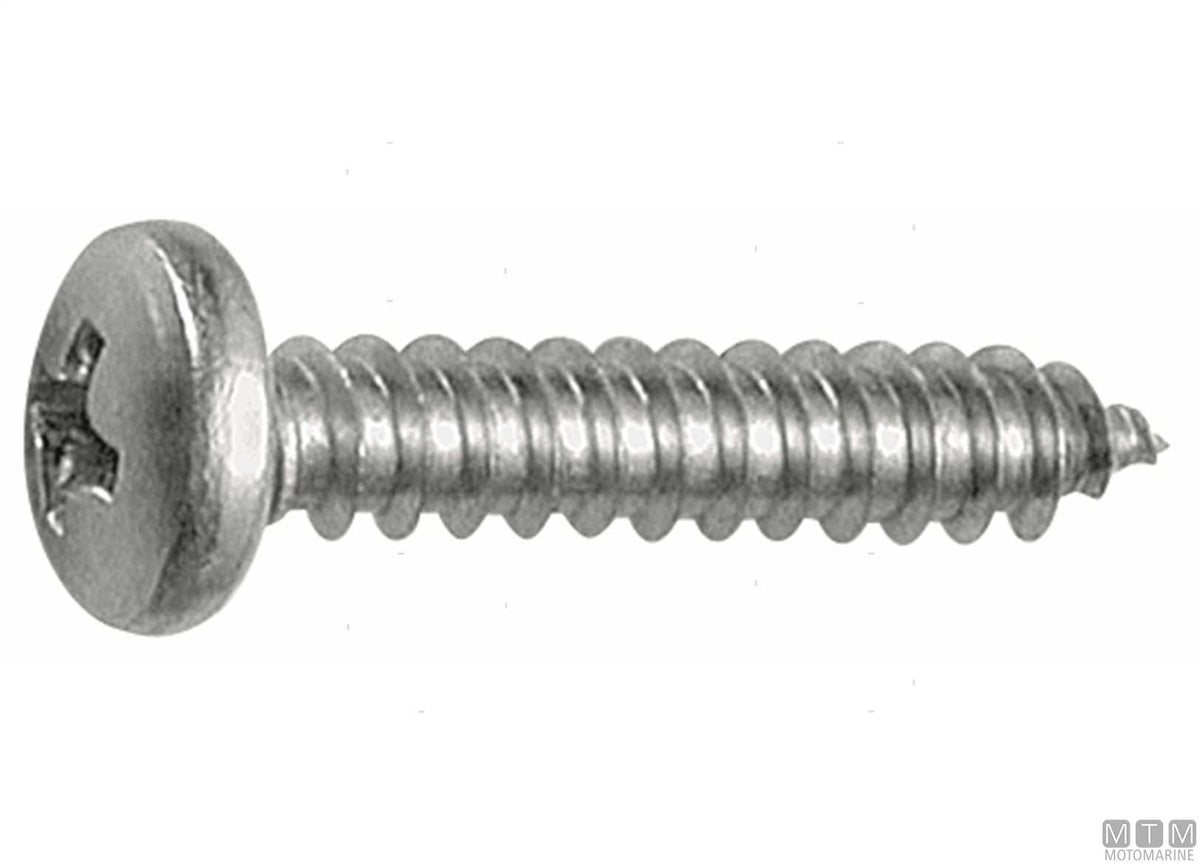 DIN7981 self-tapping pan head screws A2 stainless 2.9x9.5 100 pcs - original photo Motomarine Srl