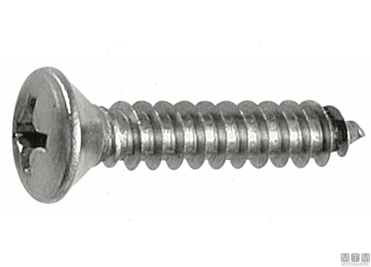 DIN7983 self-tapping screws, raised countersunk head, A2 stainless steel Ø3.9x19 mm, 100 pcs - original photo Motomarine Srl
