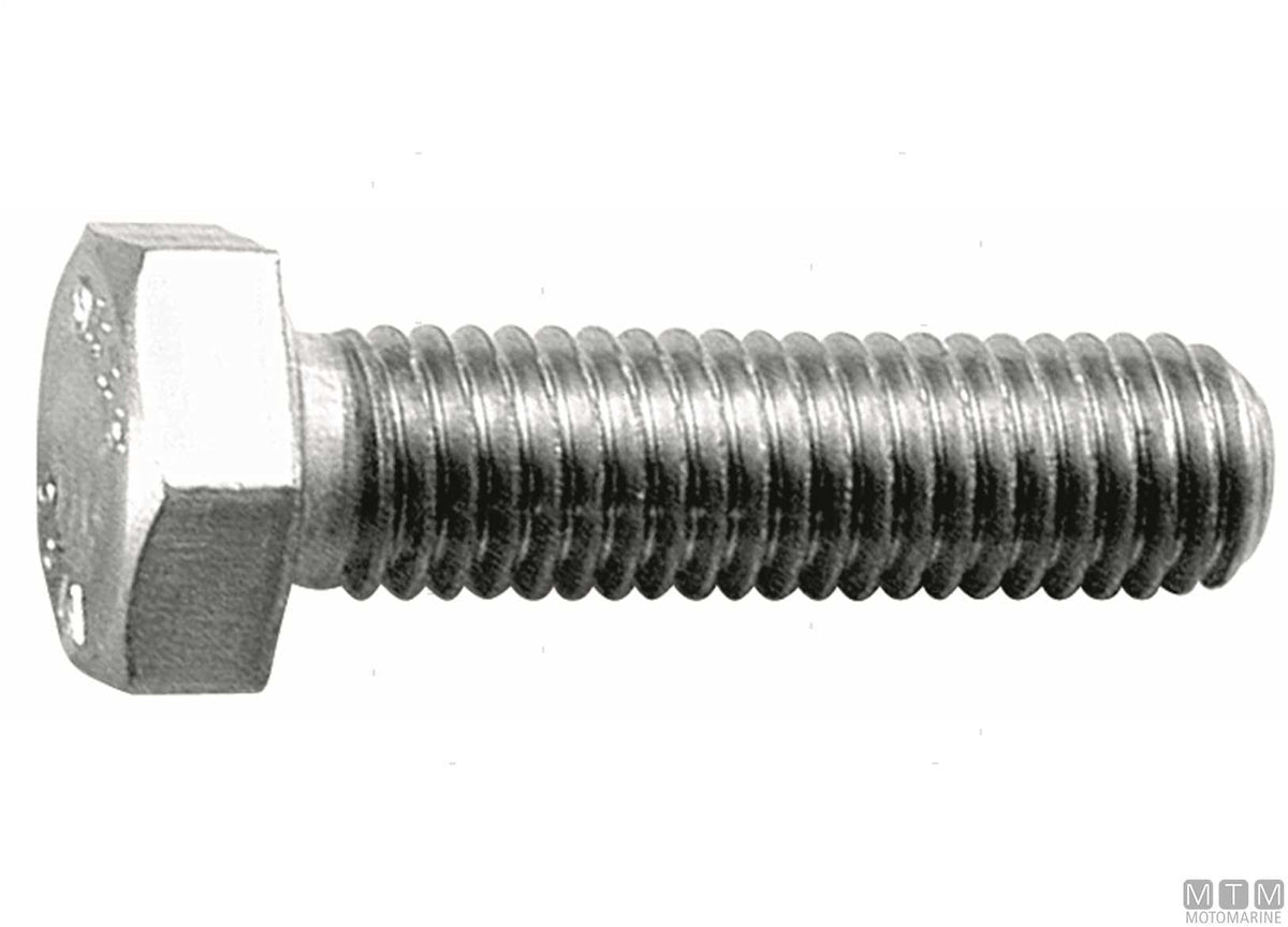 DIN933 A4 stainless hex head bolts M5x40 50 pcs - original photo Motomarine Srl
