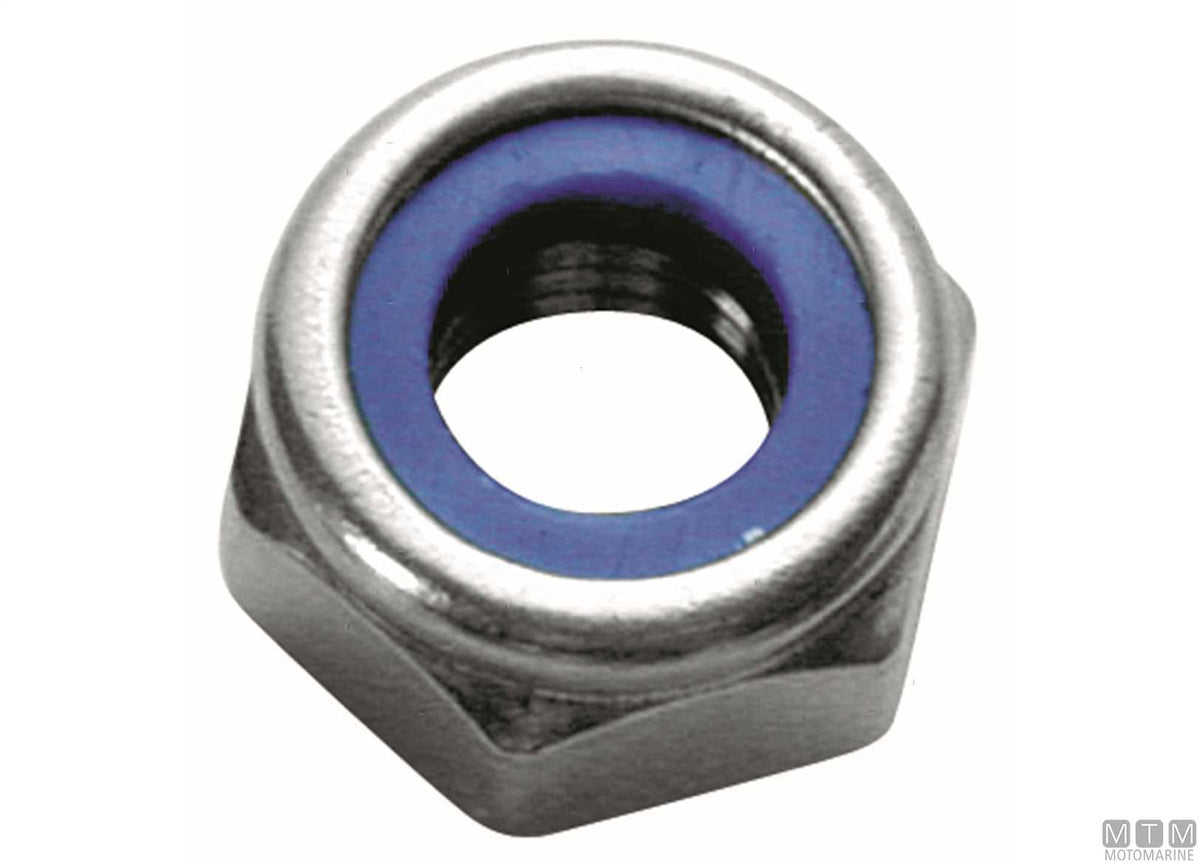 DIN985 self-locking nuts A4 stainless M4 50 pcs - original photo Motomarine Srl