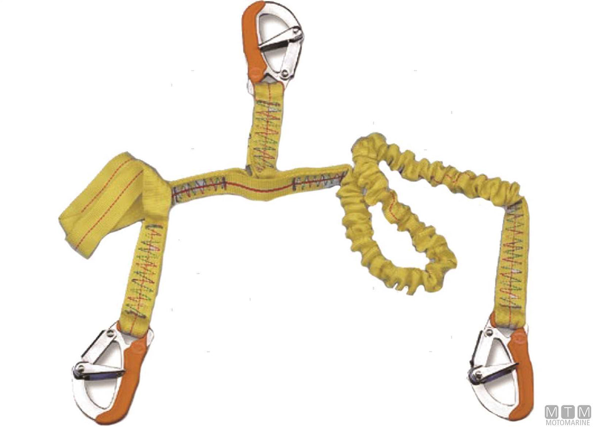 Trim extendable safety tether L100-200 cm - original photo Motomarine Srl