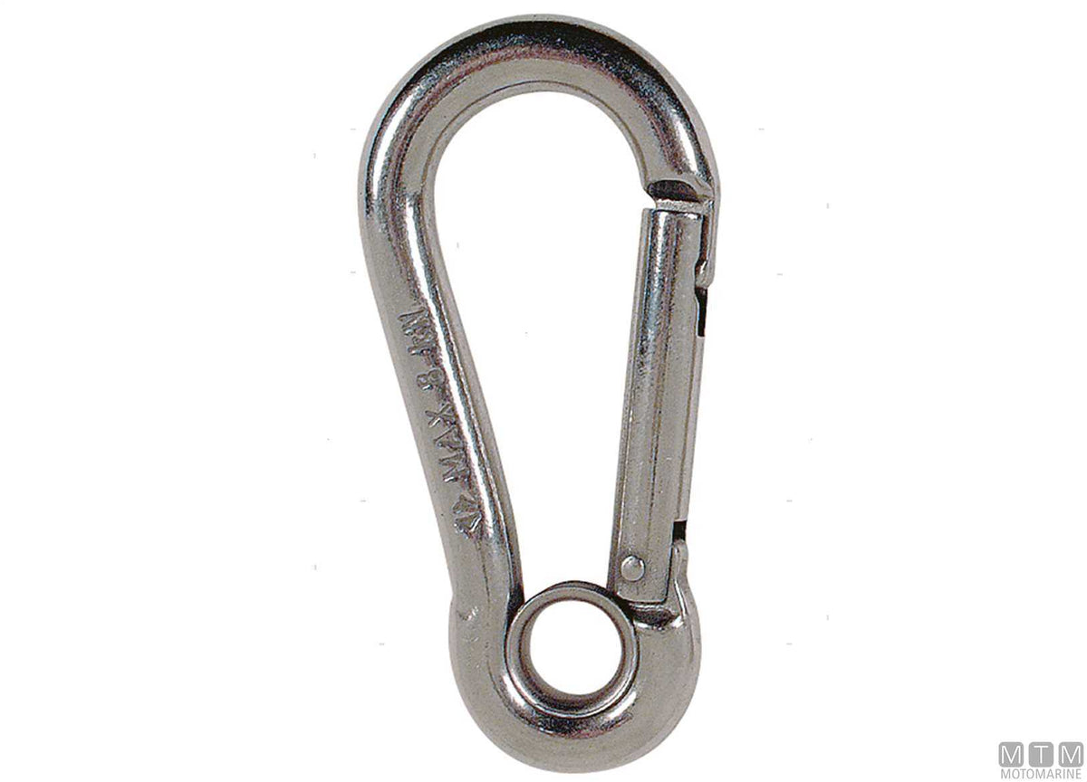 Kong Classic snap hook Ø13 mm with eye stainless steel 316 - original photo Motomarine Srl