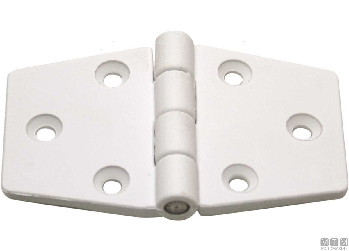 Biscuit hinge 60x95 mm in white plastic - original photo Motomarine Srl