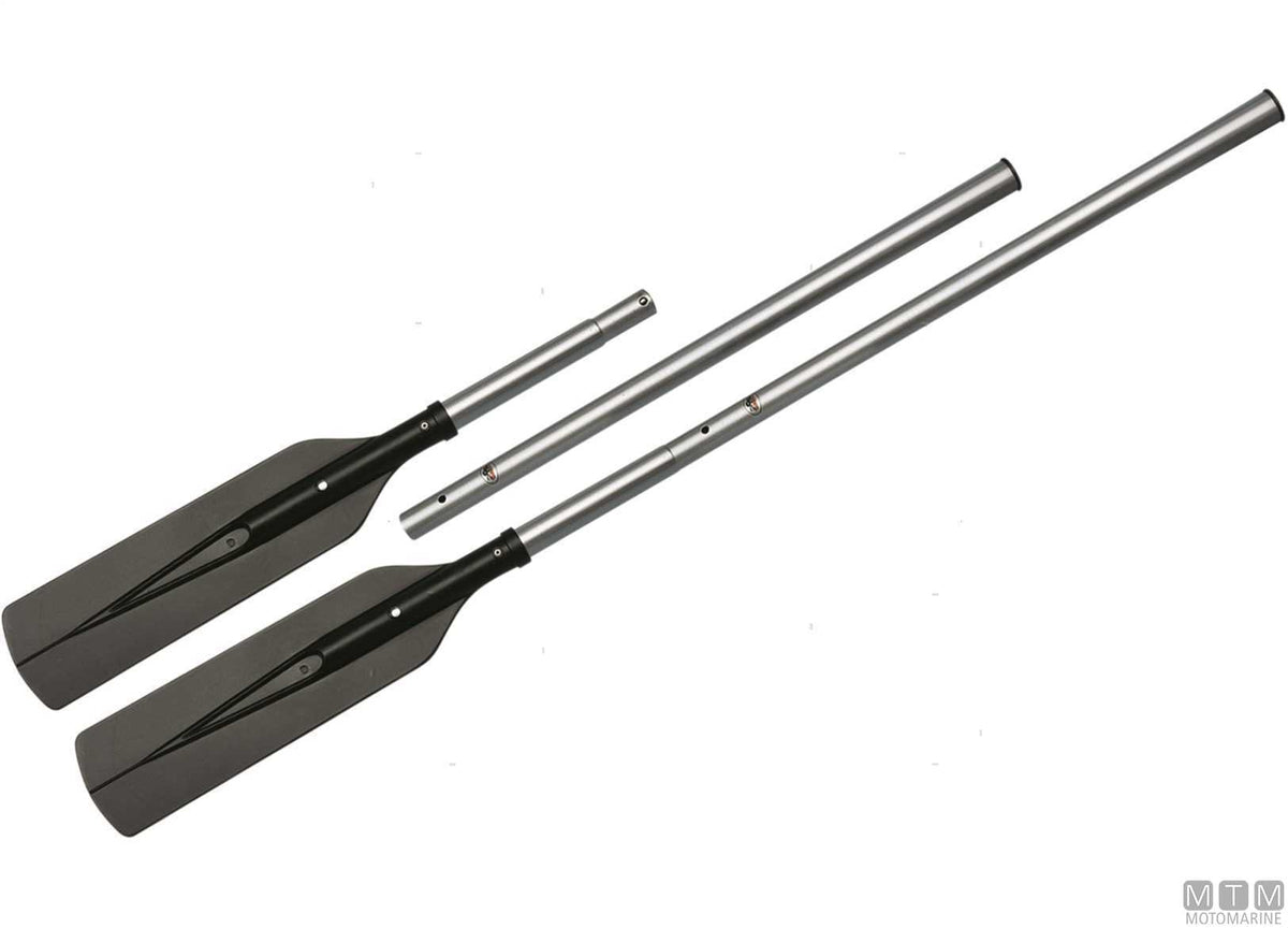 Split paddle 71/142 cm in aluminium - original photo Motomarine Srl