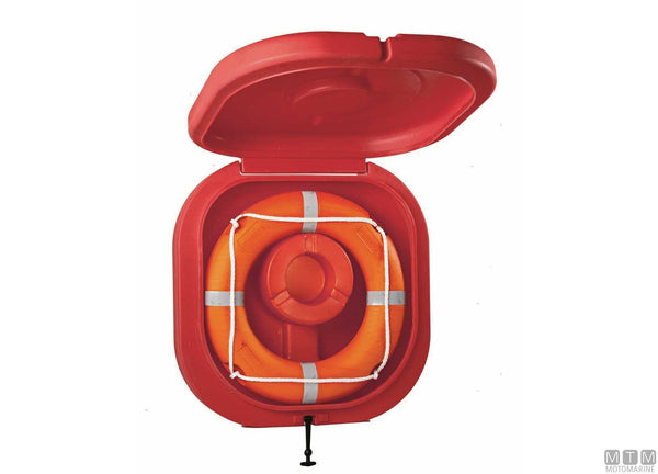 Geschlossener ABS-Behälter für Rettungsring <75 cm