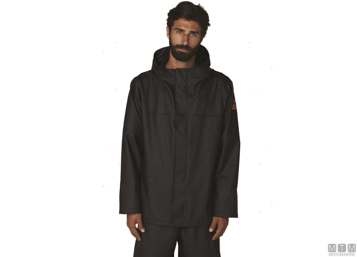 H/H Storm Rain 990 black waxed jacket M - original photo Motomarine Srl
