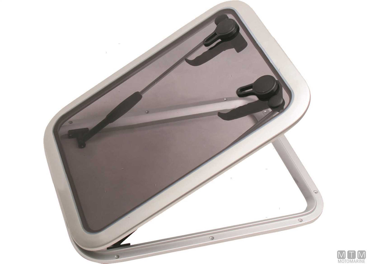 MTM G-Type rectangular hatch 567x452 mm, aluminium - original photo Motomarine Srl