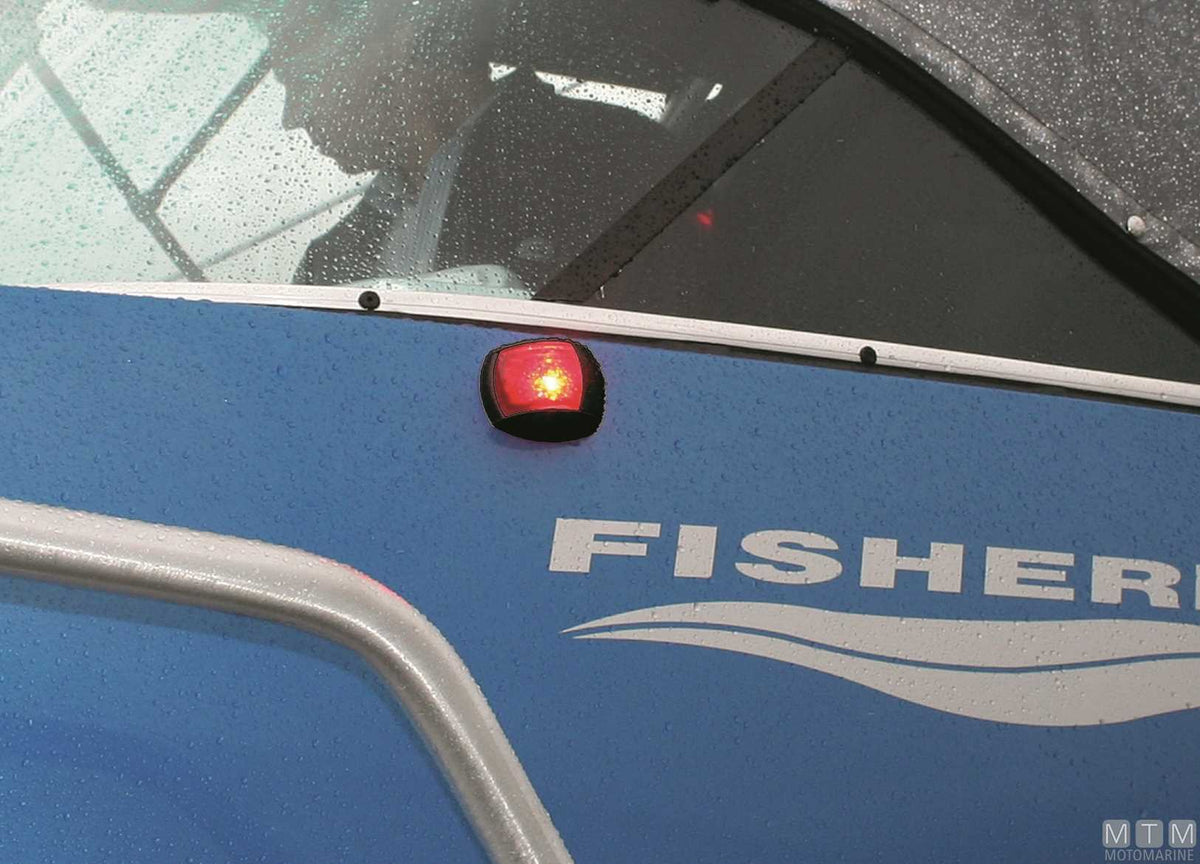 Hella NaviLED red LED side navigation light, black - original photo Motomarine Srl
