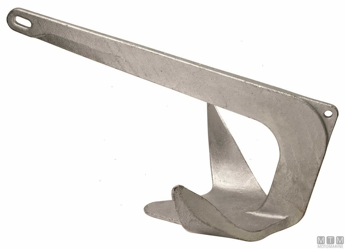 3-wing anchor 7.5 kg hot-dip galvanized steel - original photo Motomarine Srl