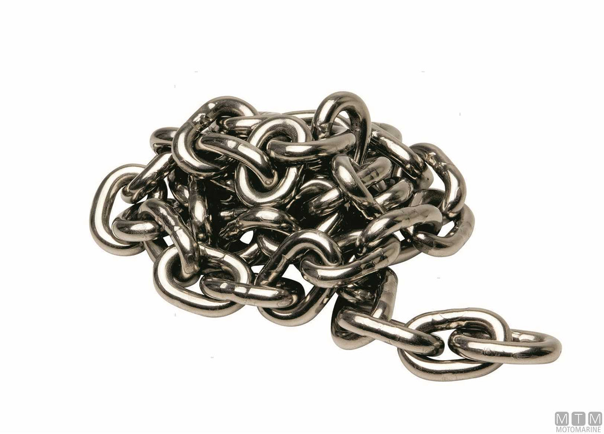 Chain length DIN5685A Ø6 mm 2 m stainless steel 316 - original photo Motomarine Srl
