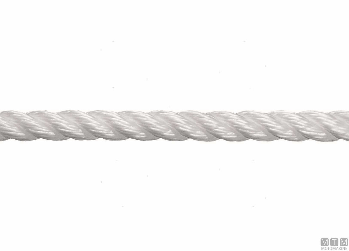 Liros Lirolen white floating 3-strand rope in polypropylene Ø12 mm 200 m - original photo Motomarine Srl