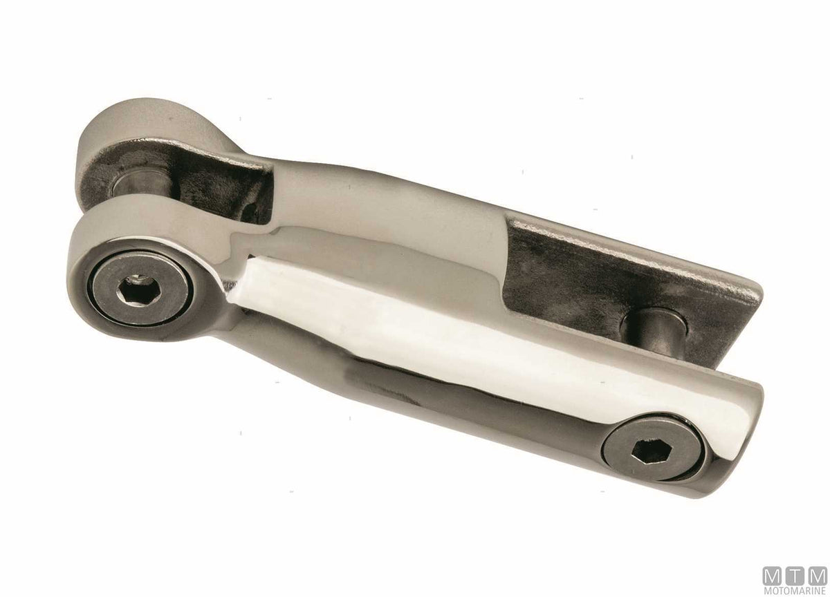 Fixed anchor connector, chain Ø6/8 mm, stainless steel 316 - original photo Motomarine Srl