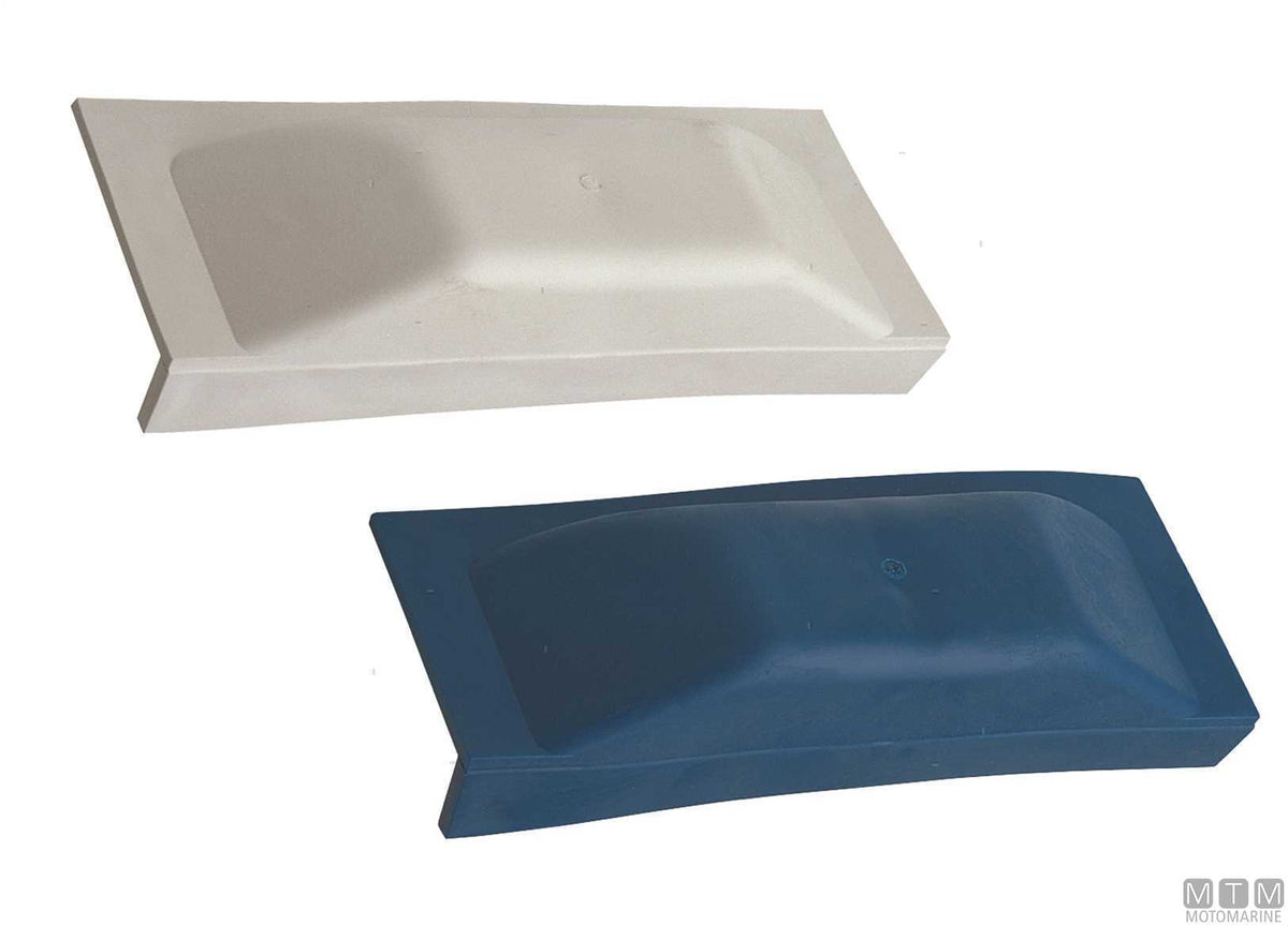 Majoni straight fender plate L 25 cm, white - original photo Motomarine Srl