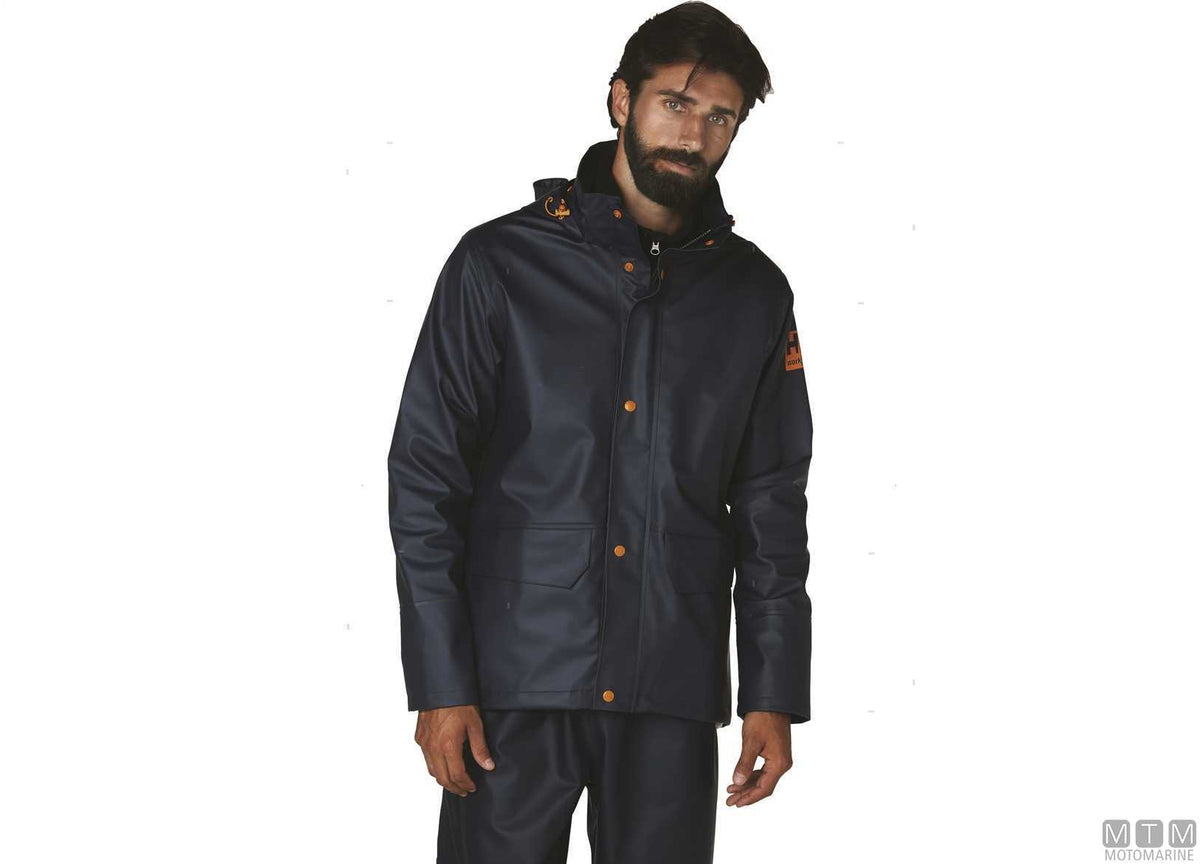 H/H WW Gale Rain 590 rain jacket navy blue 2XL - original photo Motomarine Srl