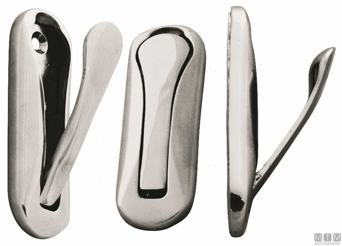 Folding coat hook 80x25 mm stainless steel 316 - original photo Motomarine Srl