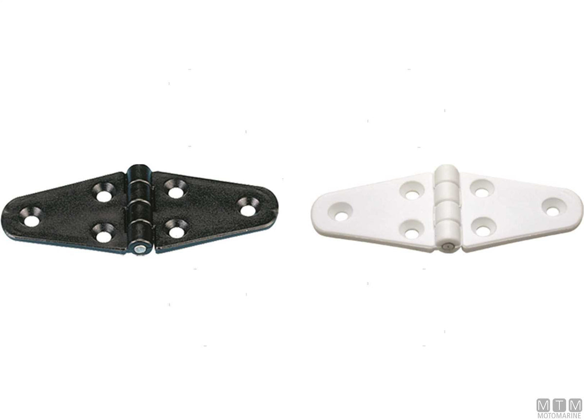 Wing hinge 40x110 mm in black plastic - original photo Motomarine Srl