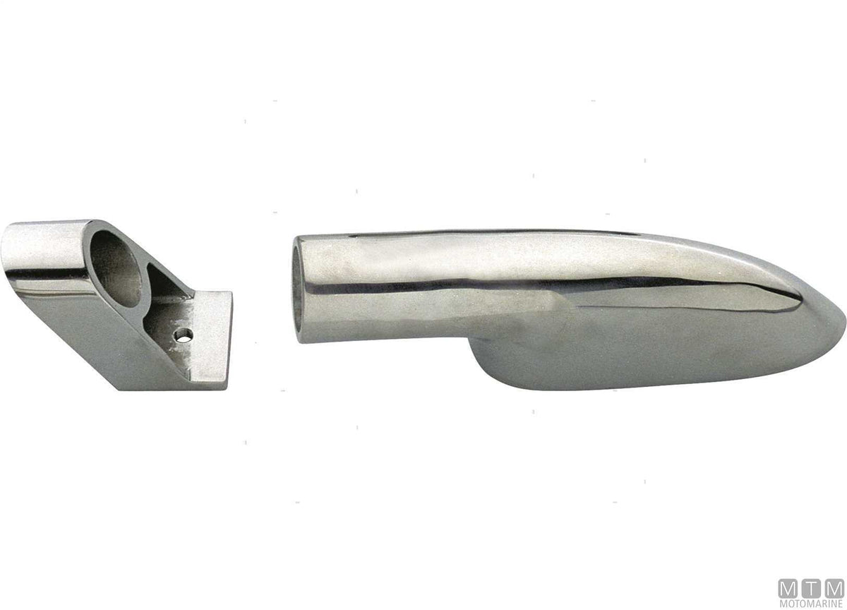 Shaped through support D22 mm, stainless steel 316 - original photo Motomarine Srl