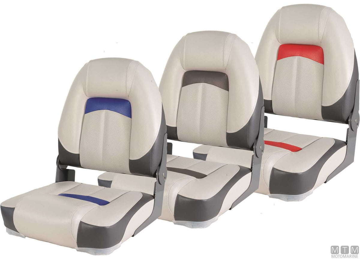 Premium Soft folding seat blue - original photo Motomarine Srl