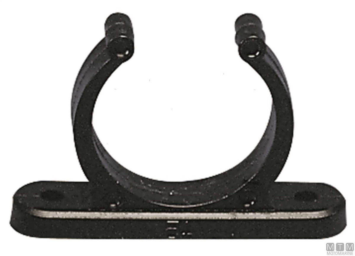 Standard fastening clip Ø25 mm black - original photo Motomarine Srl