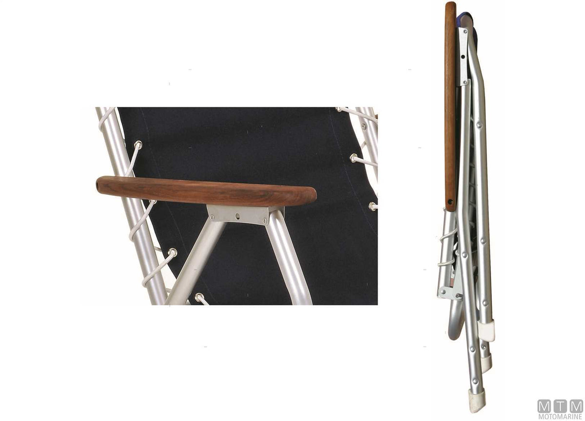 Forma Marathon M150 armchair, white, aluminium - original photo Motomarine Srl
